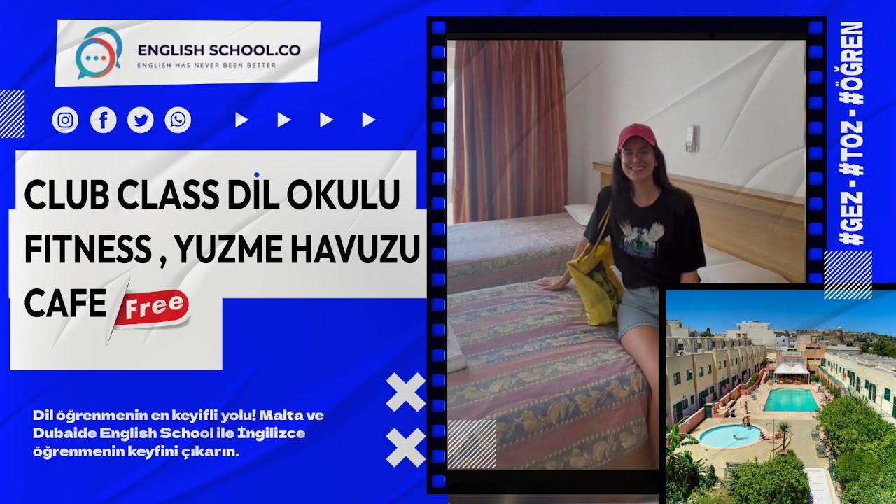 Clubclass Malta Dil Okulu Her Şey Dahil Fiyat  | BU İMKANLAR ŞAKA OLMALI !