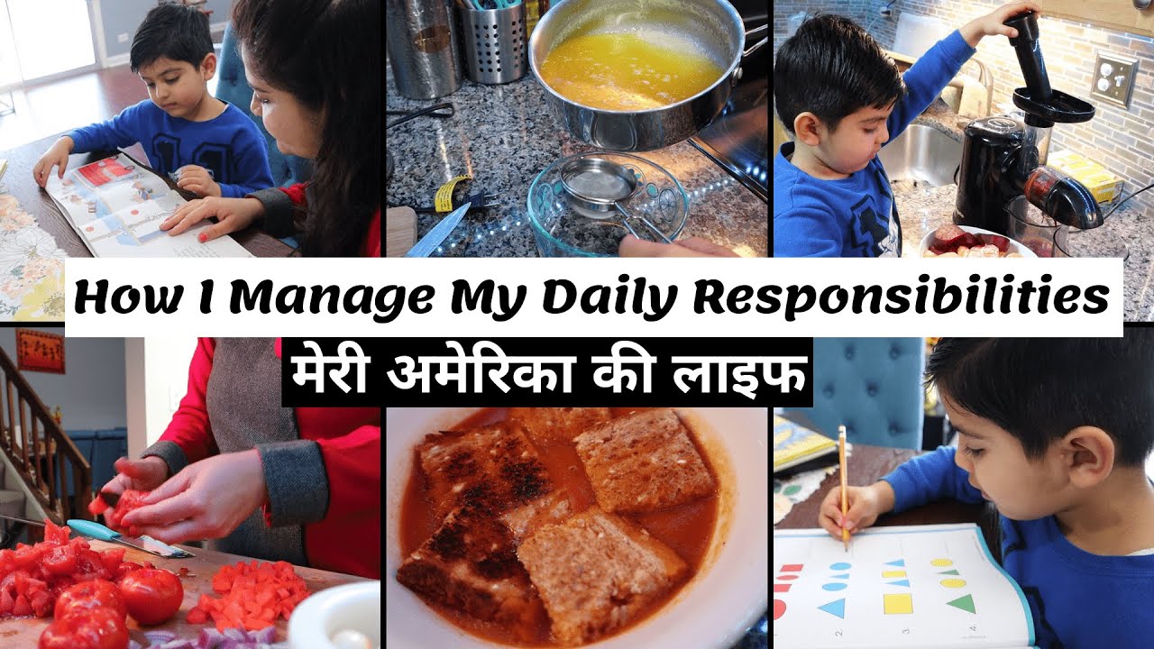 How do I manage my household responsibility with a toddler~Indian Mom Morning to Evening Routine USA