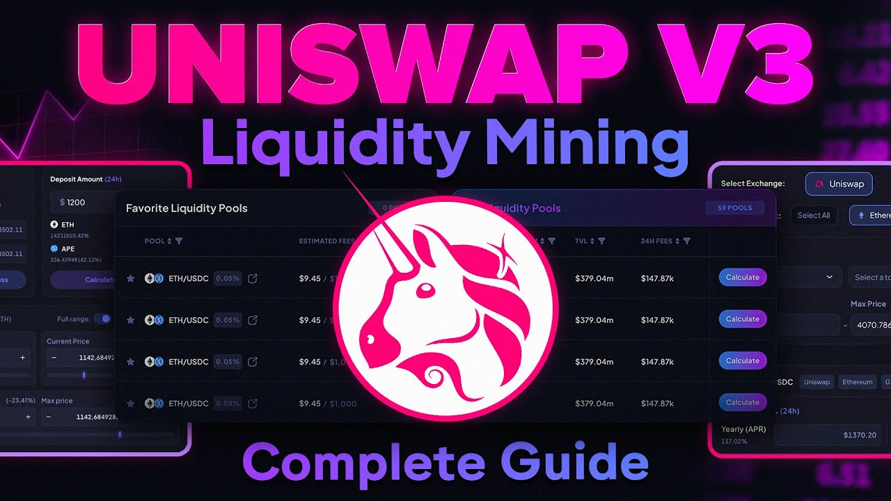 Full Uniswap v3 Liquidity Mining Crash Course - Metrix Finance Tutorial