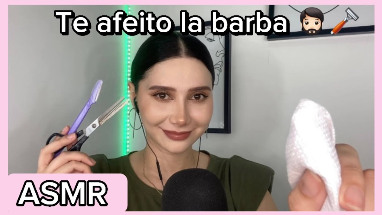 ASMR roleplay te rasuro la barba 🧔🏻🪒| asmr atención personalizada 😊| asmr español | @asmrale_ 😴