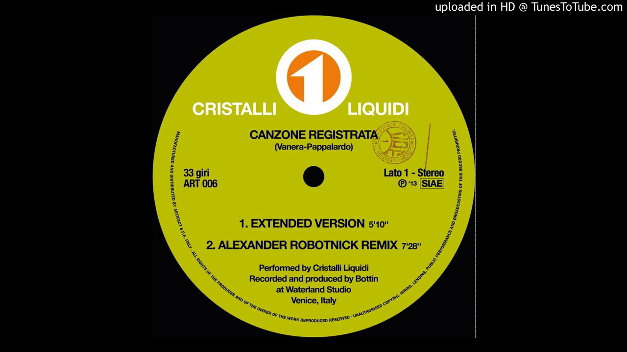 Cristalli Liquidi: Canzone Registrata