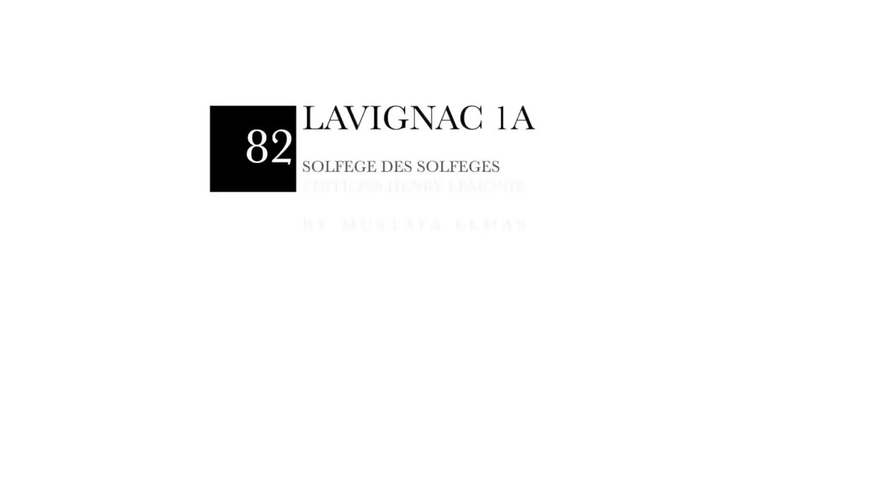 Lavignac 1a No 82 (Solfege des Solfeges)