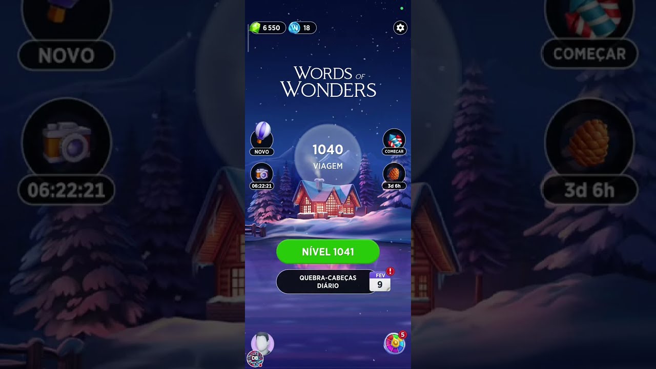 Quem será o campeão da live? Word's of Wonders