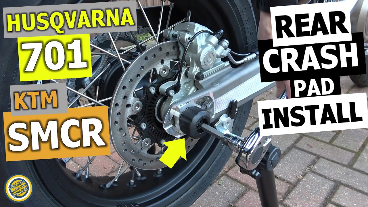 How to fit rear crash pads to Husqvarna 701. KTM SMCR 690 rear crash pad install! GASGASSM crashpads