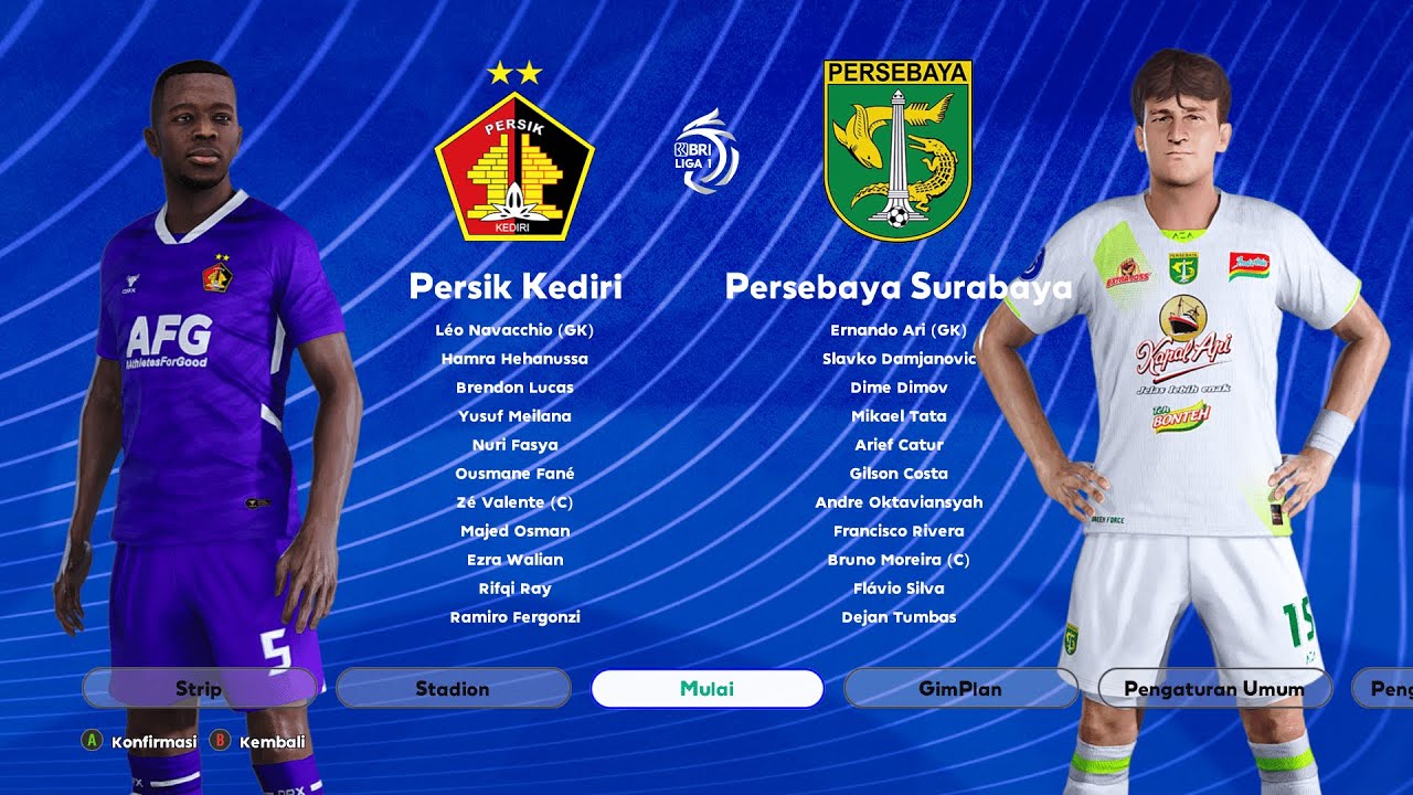 PERSIK KEDIRI VS PERSEBAYA SURABAYA BRI LIGA 1 eFootball GAMEPLAY PES 2025