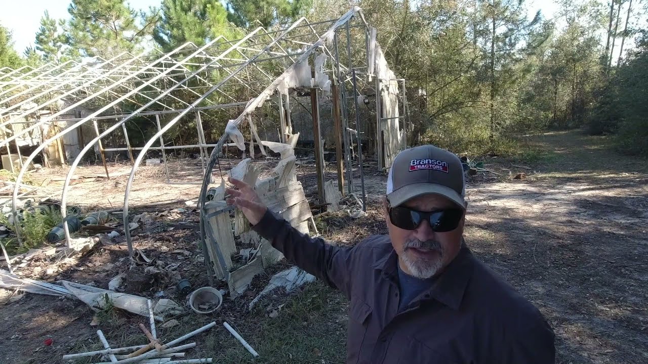This GREENHOUSE was going to be scraped! We tear it down (and bring it home!)