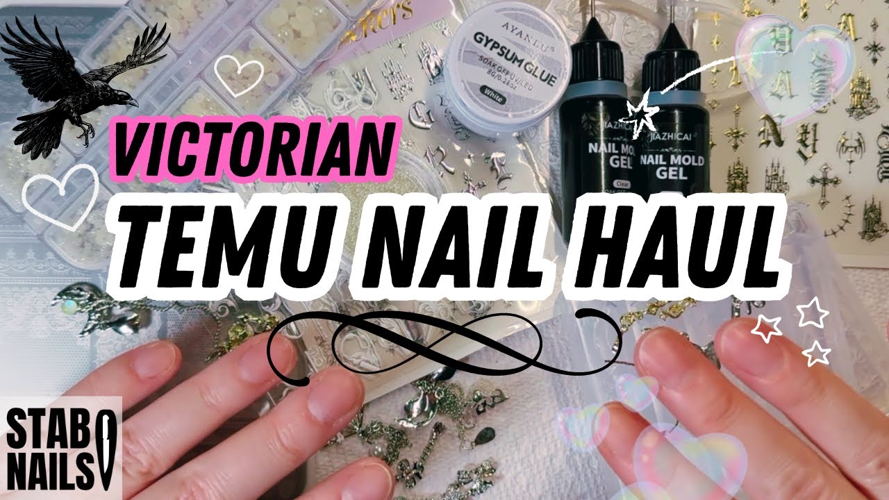Эстетика викторианского маникюра TEMU ✨🖤 | Силиконовые формы и многое другое 🕯️