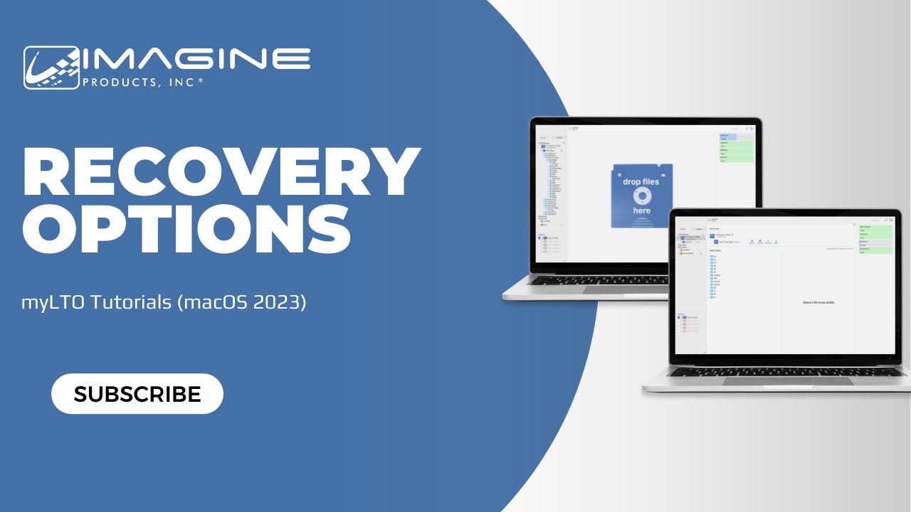 Recovery Options - myLTO Tutorials (macOS 2023)