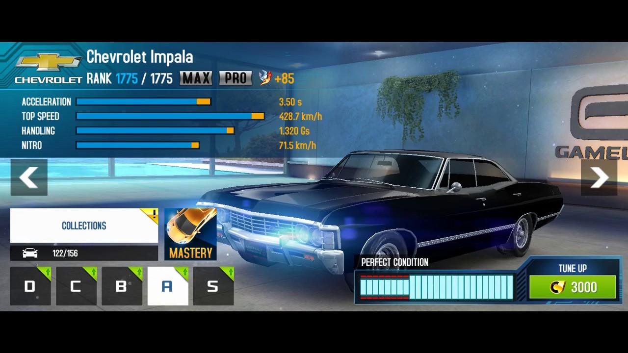 Upgrades - Chevrolet Impala - Asphalt 8: Airborne - Android - BlueStacks