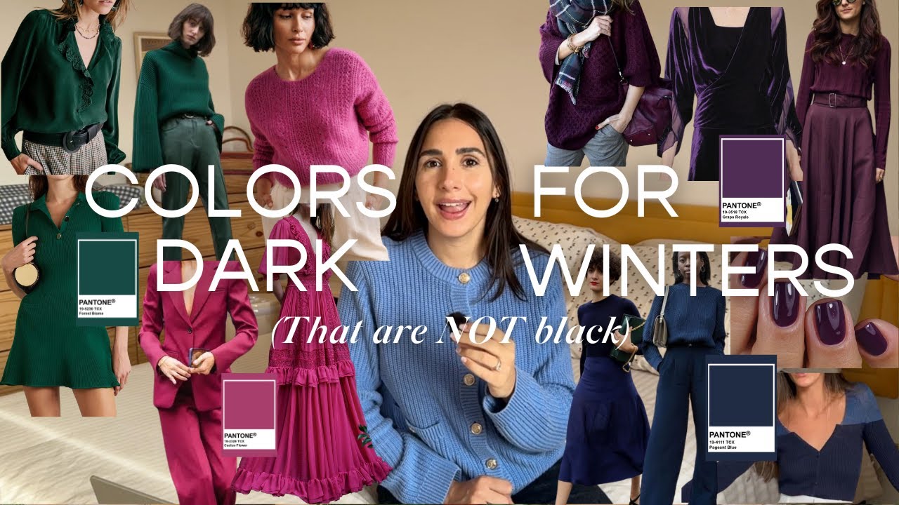 THE BEST COLORS FOR A DARK WINTER (that are not black) / Color Analysis