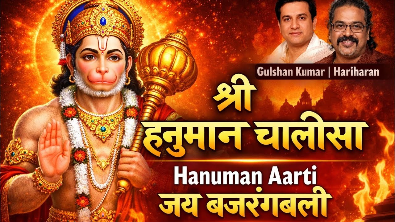 श्री हनुमान चालीसा, Hanuman Chalisa | Hanuman Aarti | Aarti Keejei | Gulshan Kumar | Hariharan