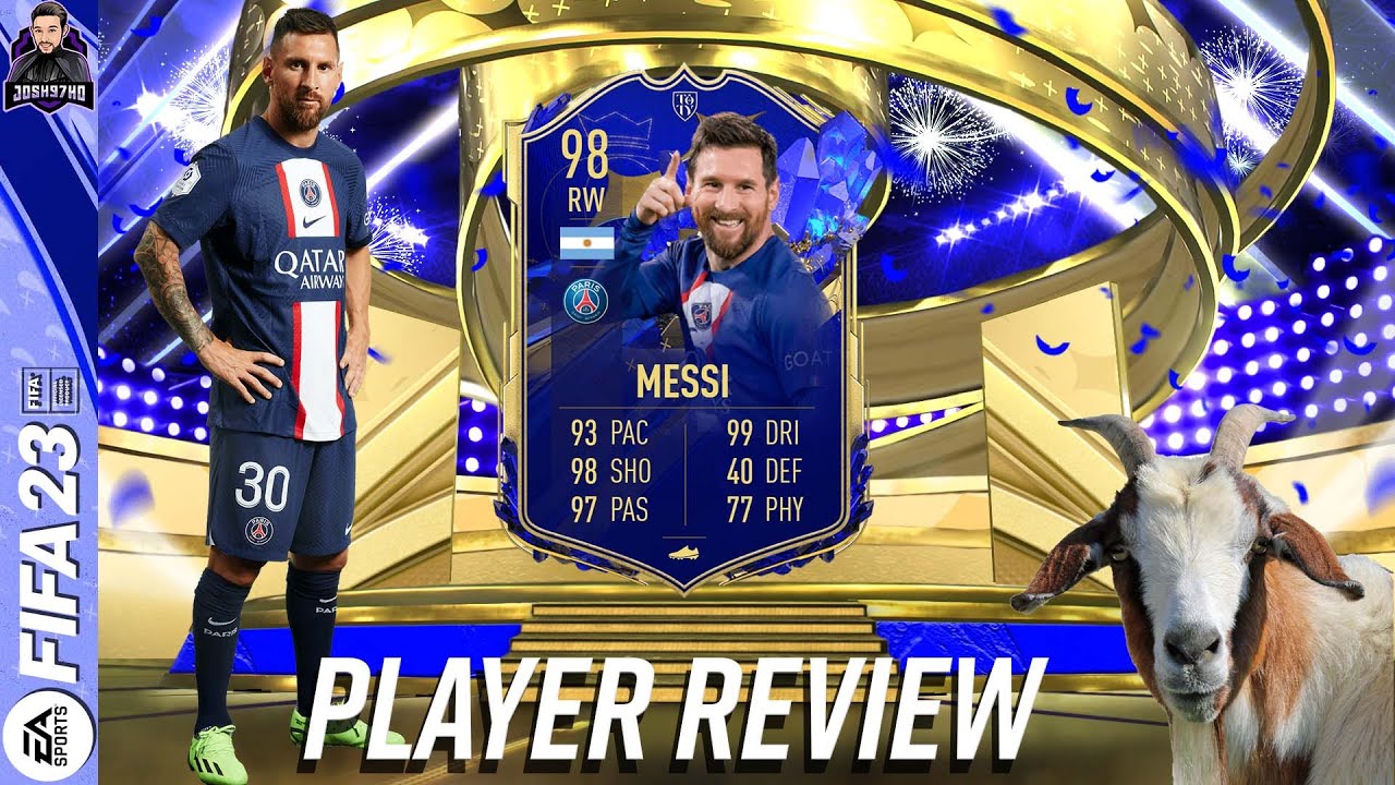 THE GOAT🐐! 98 TOTY MESSI PLAYER REVIEW - FIFA 23 ULTIMATE TEAM