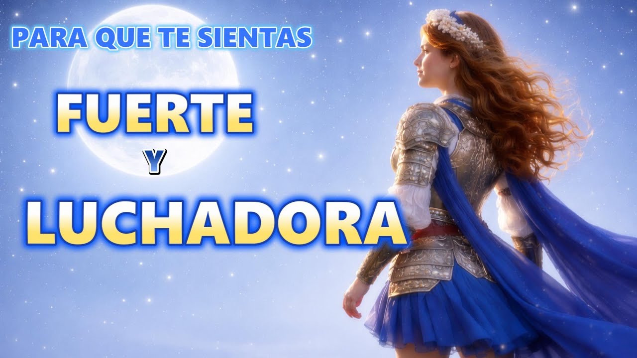 PARA QUE TE SIENTAS FUERTE Y LUCHADORA, Con Poder  confiar en tu valor caminar con dignidad y Paz