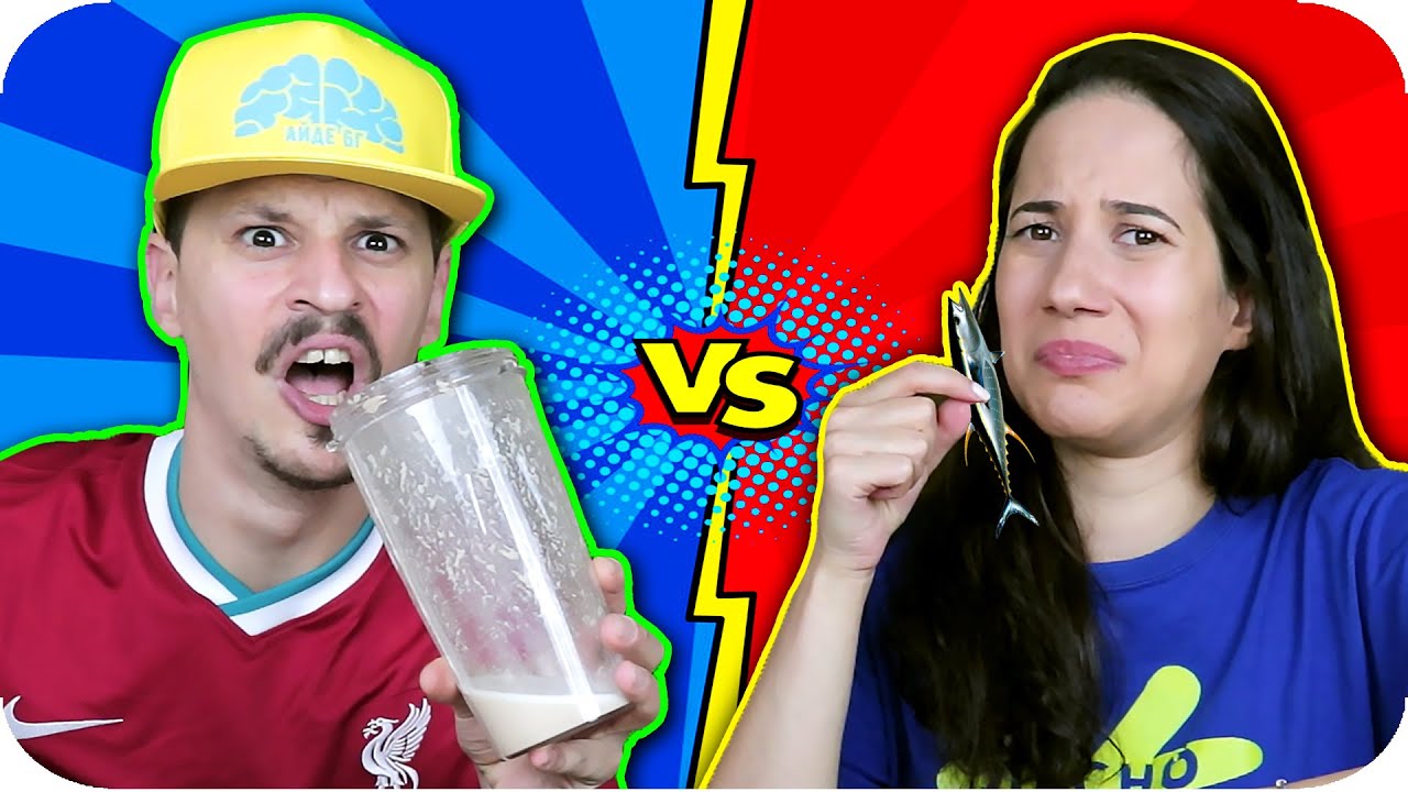 SMOOTHIE FOOD VS REAL FOOD CHALLENGE