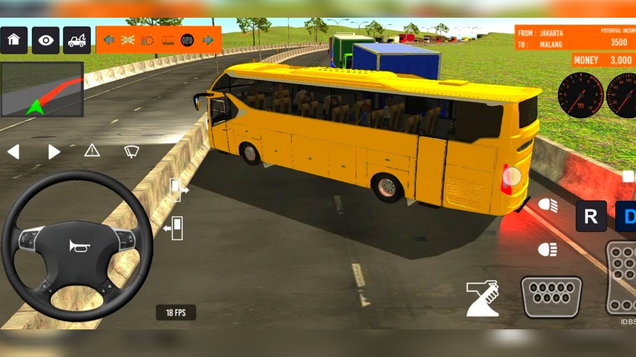 BUS SIMULATOR INDONESA |4| Bus🚌 Driving👮‍♂️ City euro Coach bus Simulator 🔥2-Android Gameplay Bus