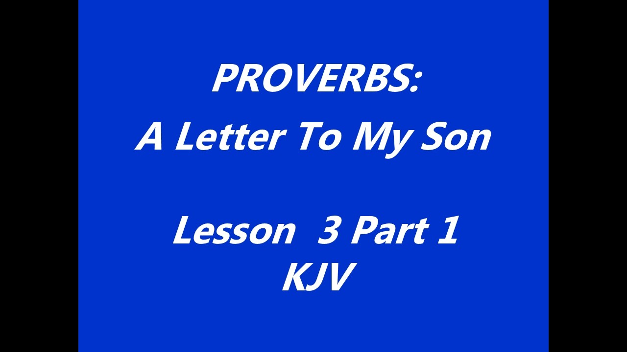 Lesson 3 Part 1   KJV