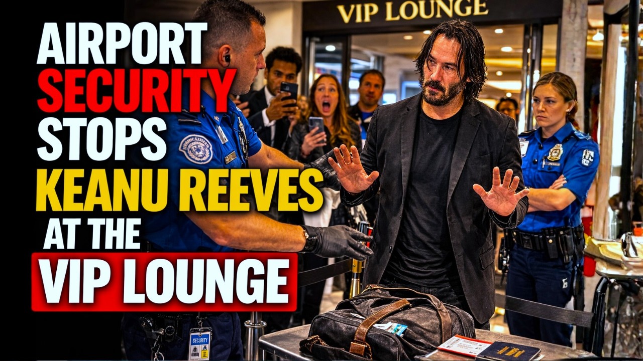 Airport Security Stops Keanu Reeves at the VIP Lounge — Then They Realize Who He Is