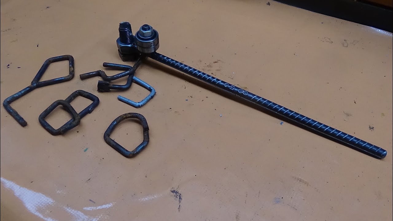 DOBRADOR DE FERRO ATÉ 10MM FEITO COM VERGALHÃO E ROLAMENTOS