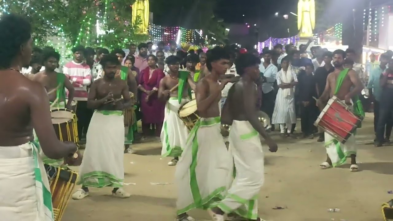 St Sebastian shrine Muthulapuram Feast chenda melam feast 