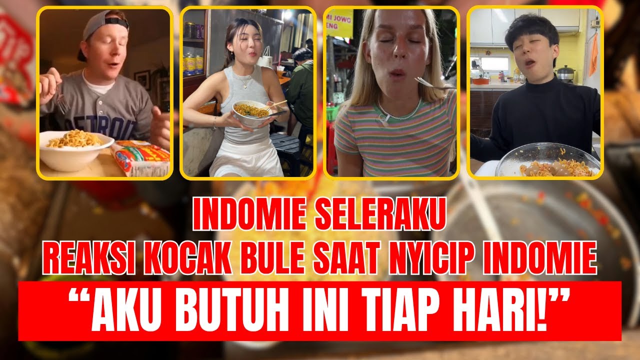 Kaget! Baru Coba Indomie, Bule Langsung Lupa Makanan Negaranya Sendiri!