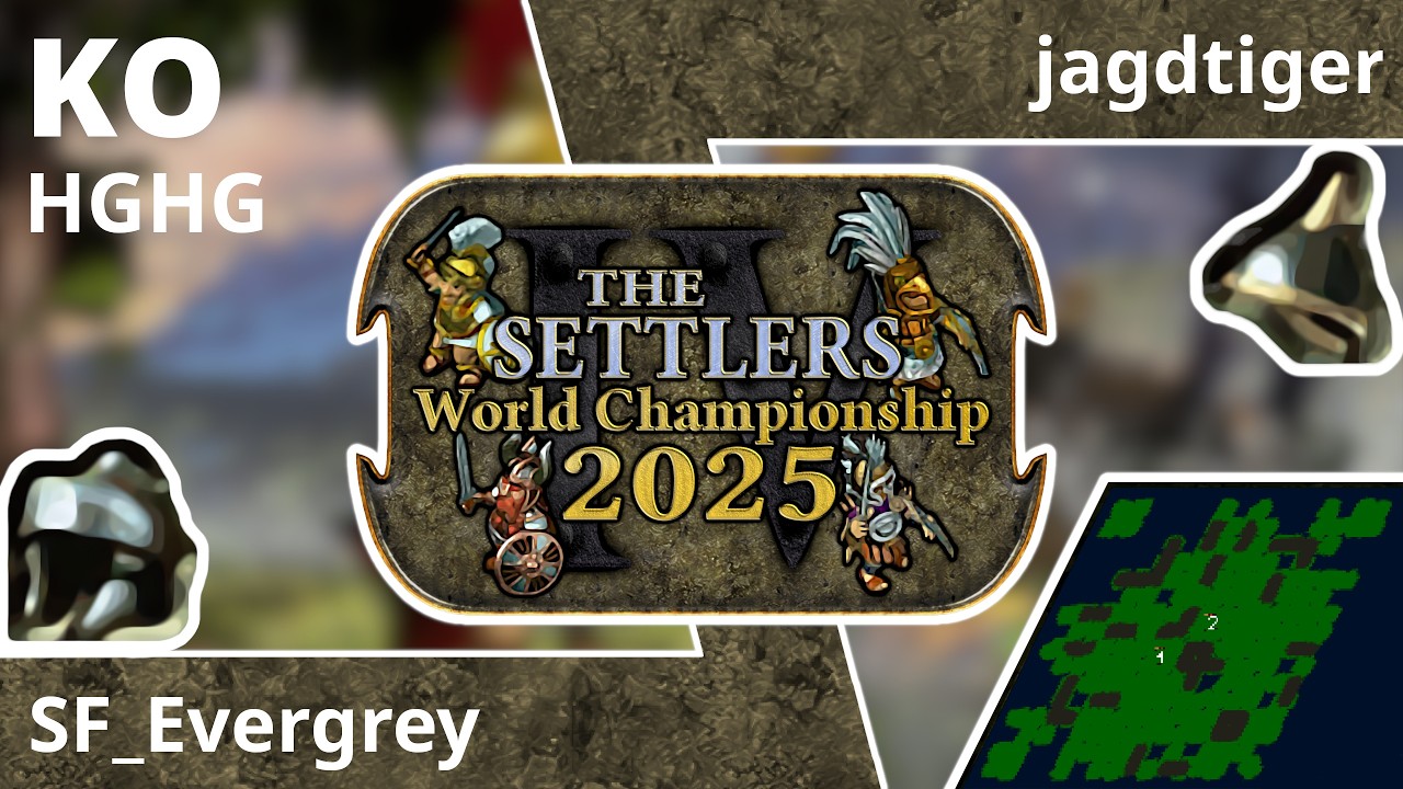 [DE] SF_Evergrey vs jagdtiger | Spiel 1 | 8tel Finale | Die Siedler IV Weltmeisterschaft 2025