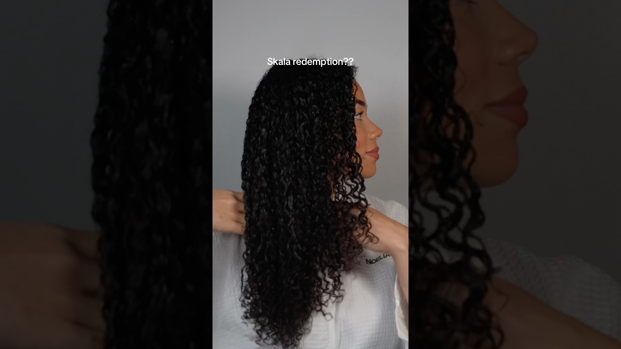 Testing the Blue Skala with the Wetline xtreme gel 👀 #3c4ahair #curlyhair