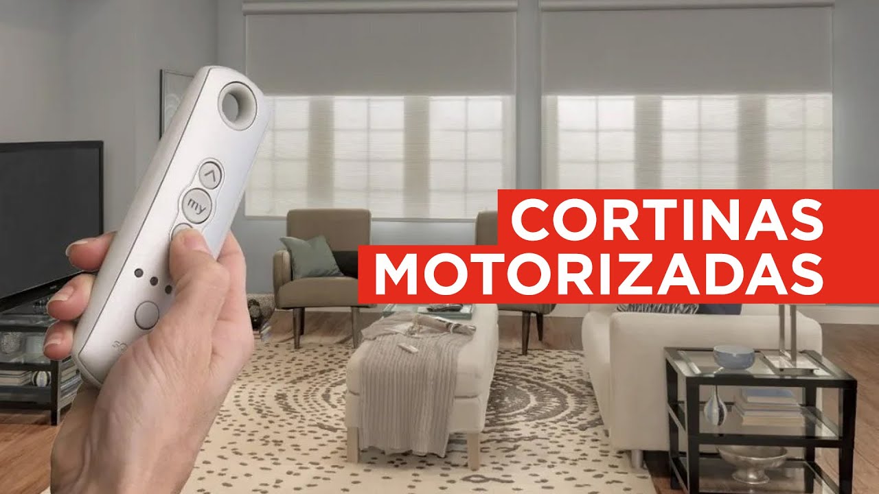 Sistema de automatizacion de cortinas. Cortinas roller motorizadas. Cortinas motorizadas somfy