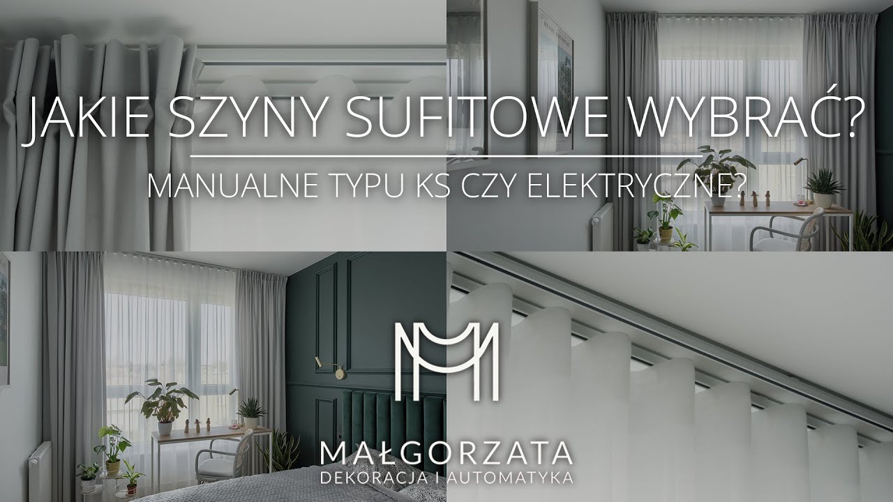 Jakie szyny sufitowe wybrać? Manualne typu KS czy elektryczne?