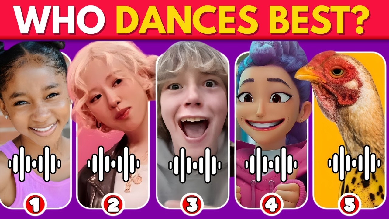 Who DANCES Better💃🎶Guess Who Is Singing Like Nastya, MrBeast, Rumi, Zoey, JoJo Siwa,Wednesday
