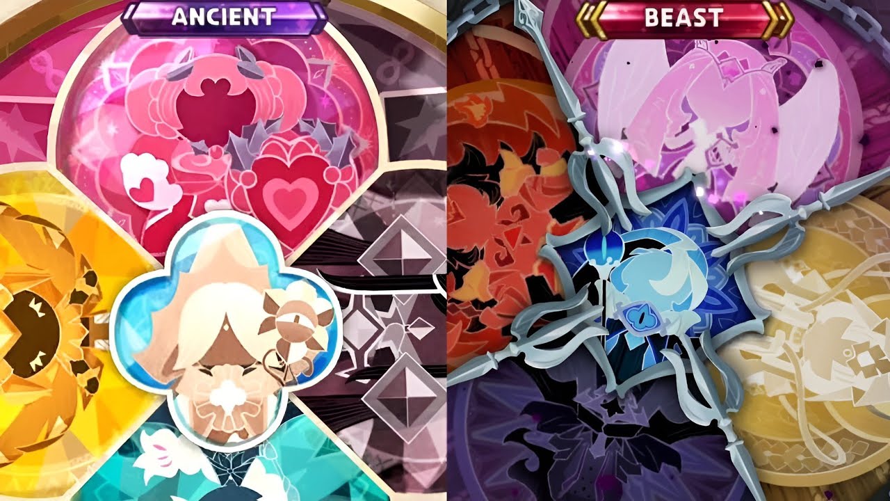 Сравнение анимаций гача-игр: Зверь, Древний и Ведьма | Cookie Run: Королевство