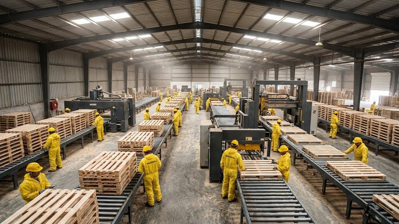 Inside the Industrial Wood System Powering Global Shipping Pallets