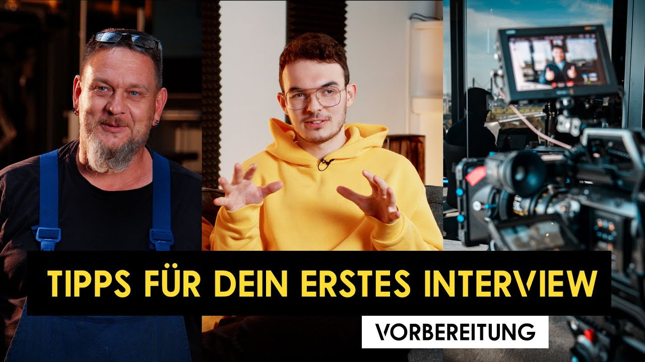 SO meisterst du DEIN erstes Interview vor der Kamera! | Tipps vom Profi!