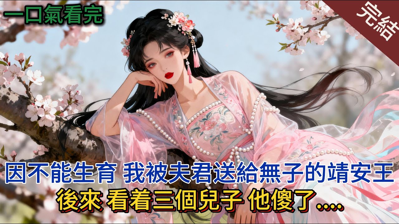 因不能生育，我被夫君送給無子的靖安王，後來，看着三個兒子，他傻了....#小说 #小说推荐 #完結 #古言 #爽文 #大女主 #一口气看完