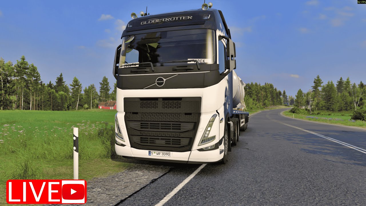 ETS 2 --  Dostava Tereta uz Snowy Moon MOD  🔴 Live