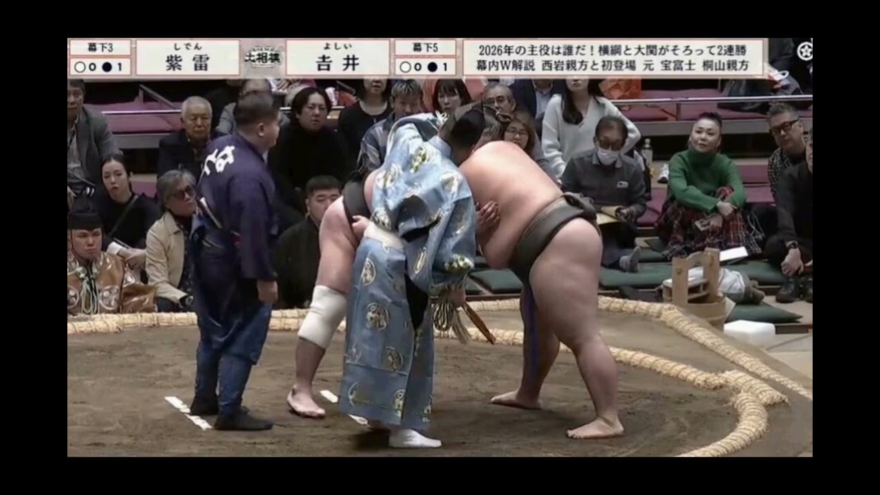 💥🩸大相撲で衝撃ハプニング！紫雷、額から流血でまさかの「待った」発動🩸💥