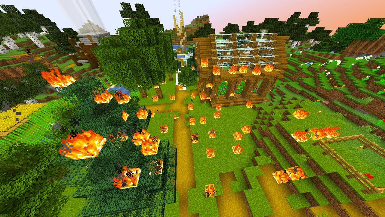 JEROEN ZIJN HELE BASE IN BRAND ZETTEN IN MINECRAFT