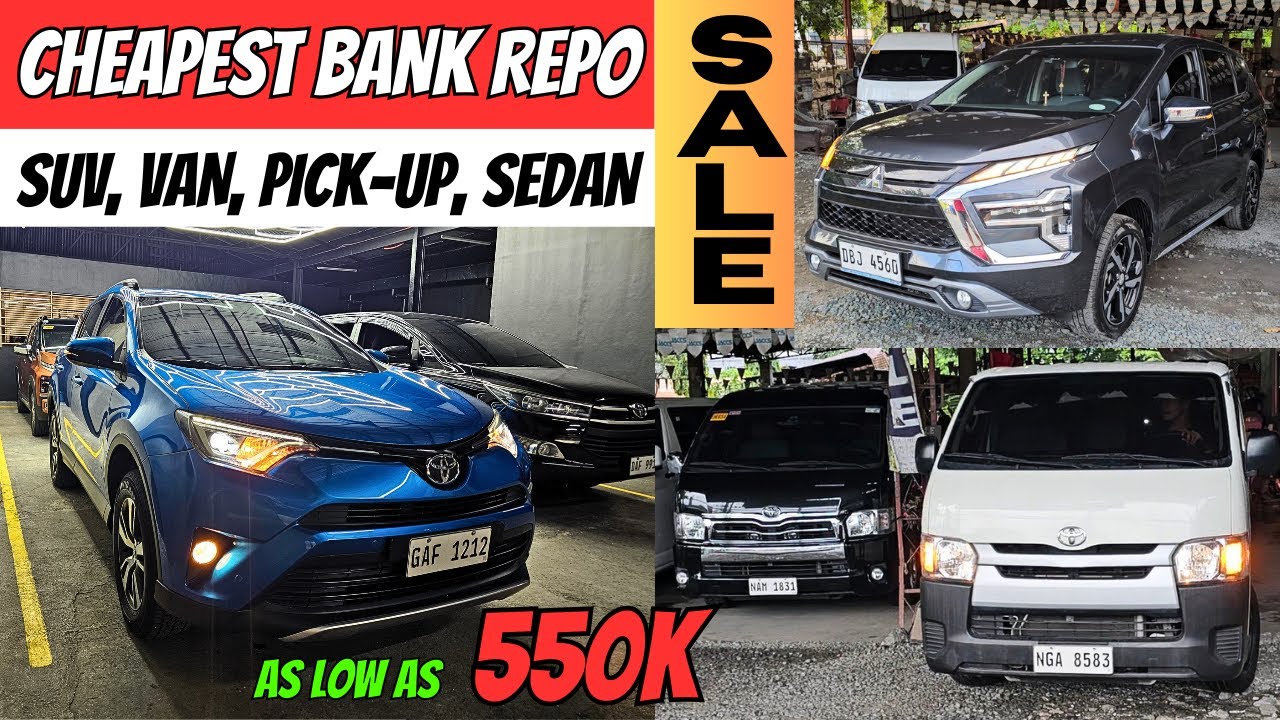 BILIHAN NG MGA PINAKAMURANG HATAK NG BANKO UP TO 50% OFF (PICK-UP, SUV, VAN) CHEAPEST REPO CARS 2026