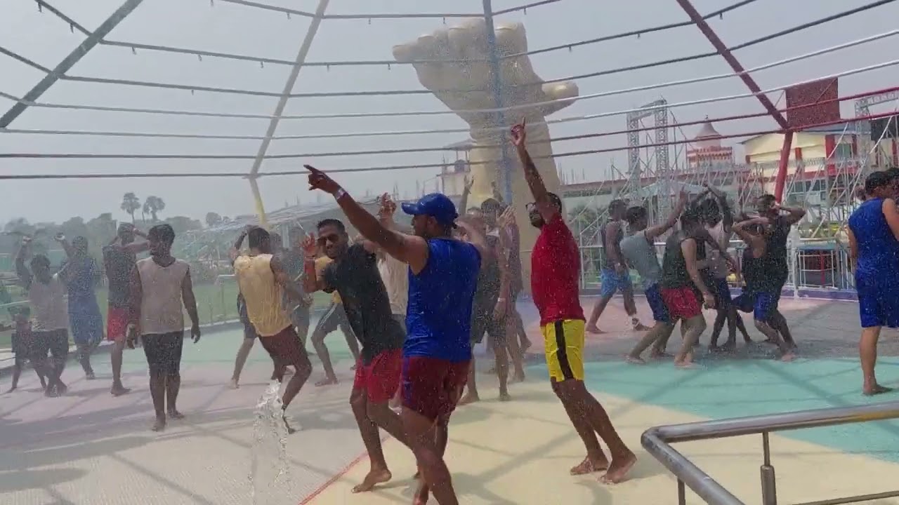 enjoying rain dance chhama chham water park bodhgaya bihar #weekendtrip