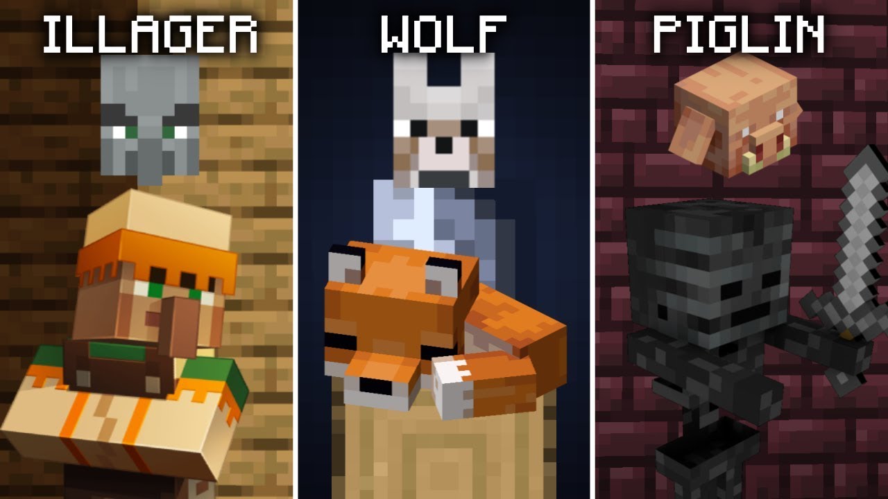 Minecraft: мобы и их враги