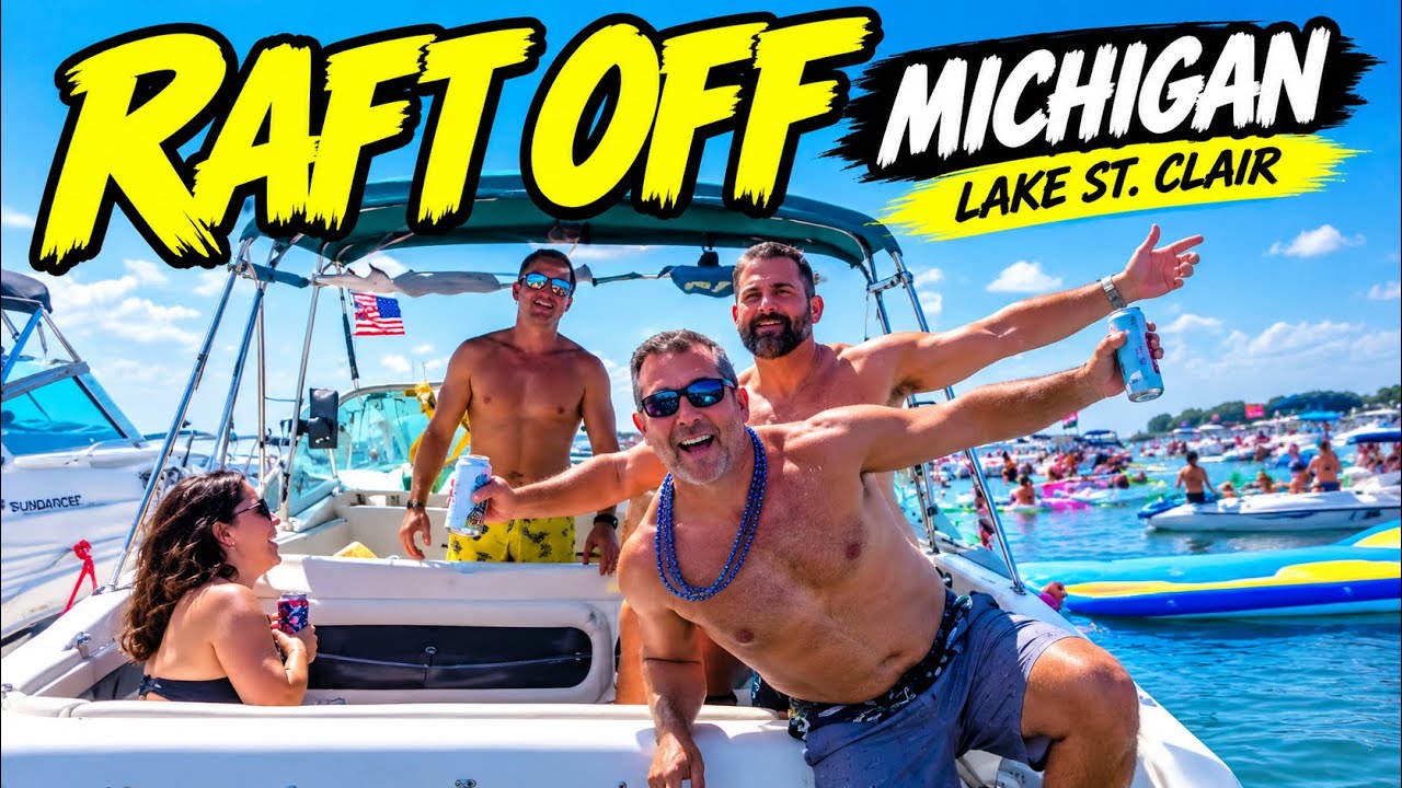 RAFT OFF - Lake St. Clair, Michigan 🇺🇸