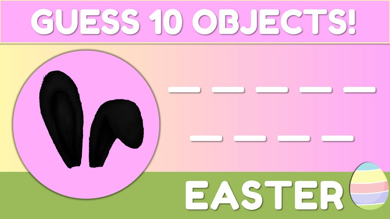 Guess the Easter Object | ESL Vocabulary Classroom Game for Easter Words