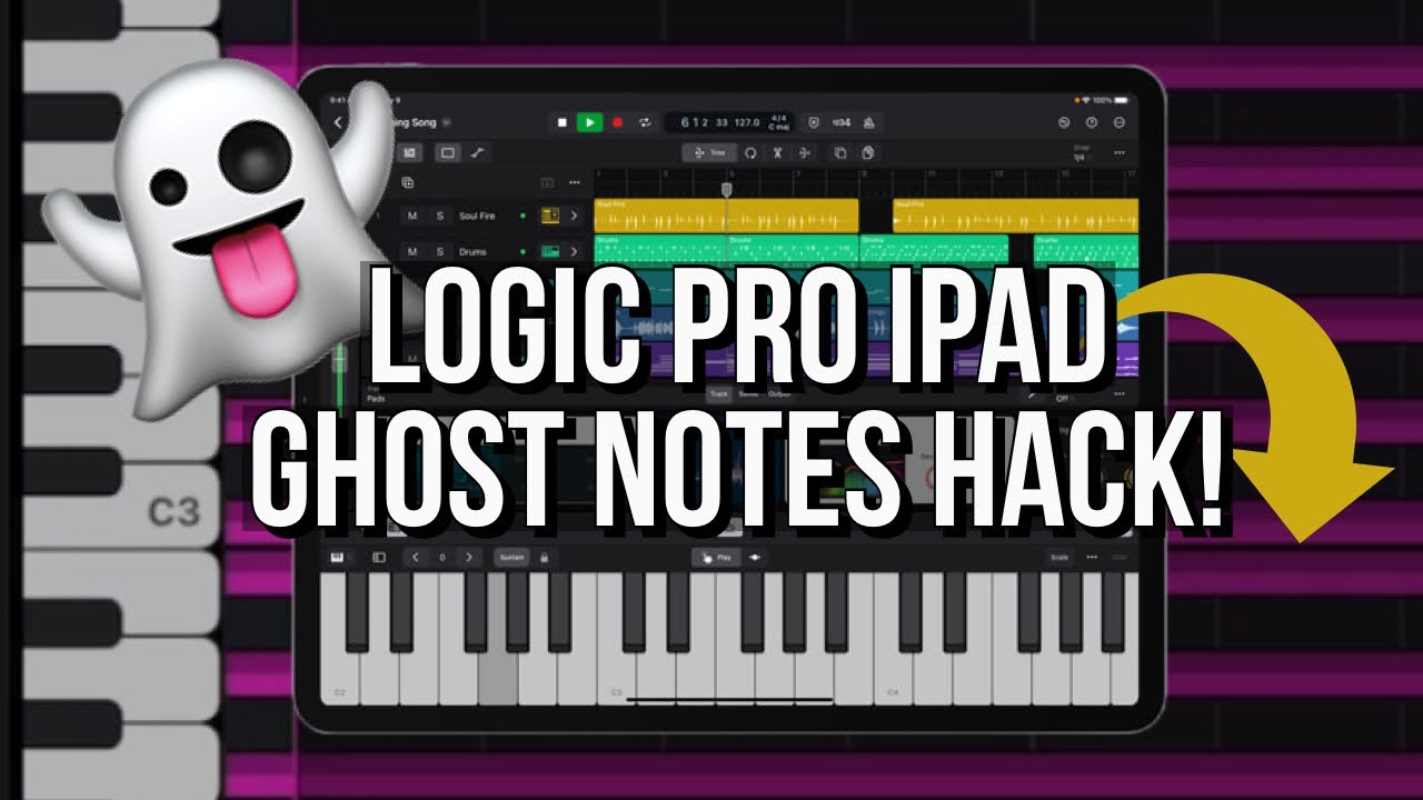Logic Pro iPad Ghost Notes 👻 Scale Highlighting Hack!!