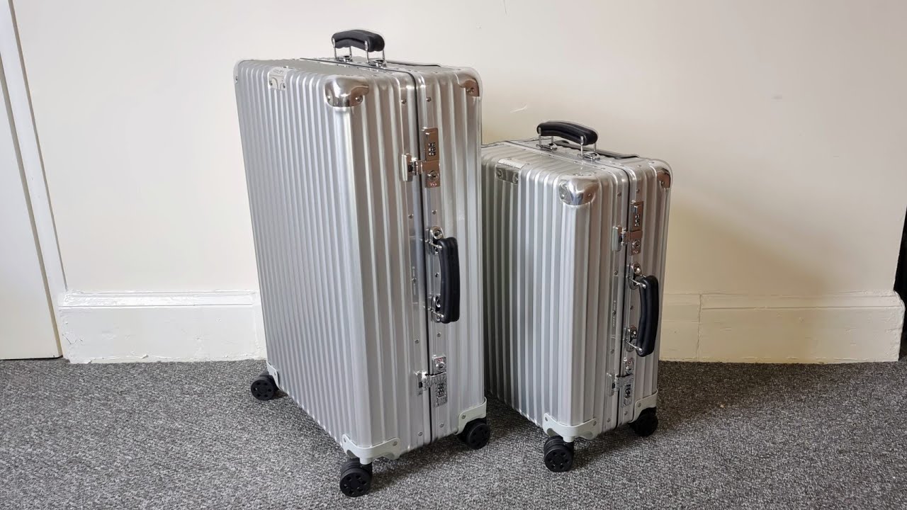 Unboxing Rimowa classic check-in M and Rimowa classic cabin luggage.