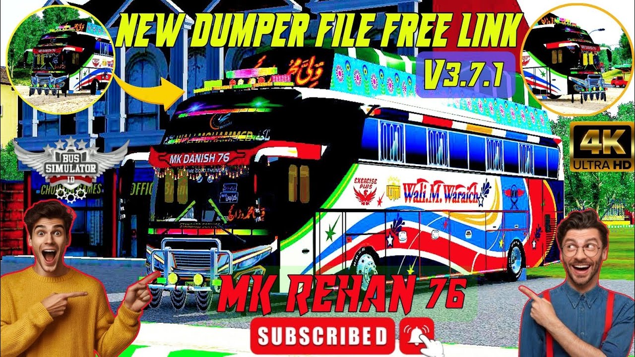 NEW DUMPER FILE V3.7.1 FREE LINK KA SAT /MK REHAN 76 / BUS SIMULATOR INDONESIA