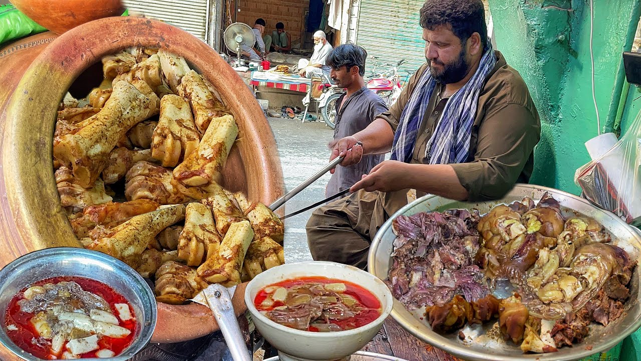 Sheikh Paya - Siri Paya - Kohati Gate Peshawar | Paya Nashta | Heads legs Fry- Street Food Peshawar