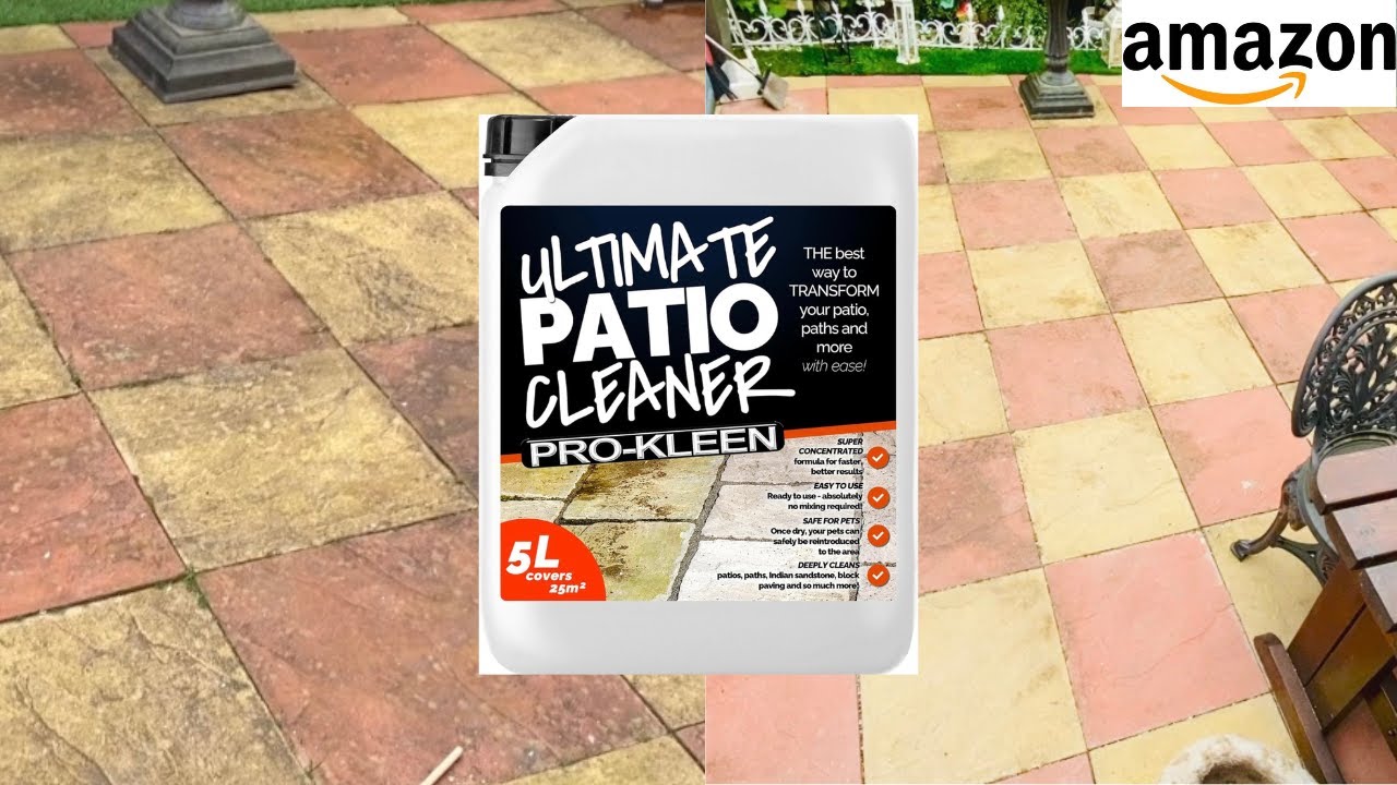 Как очистить патио без мойки высокого давления | Ultimate Pro Kleen Patio Cleaner