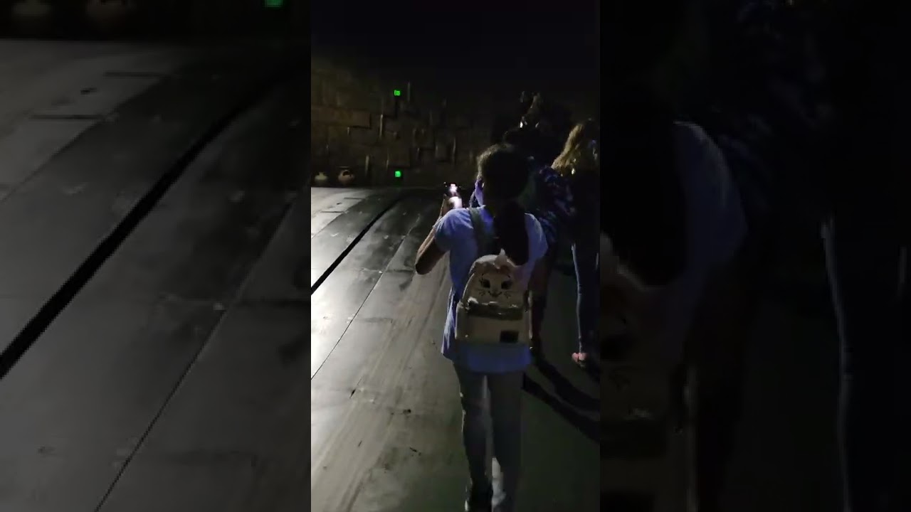 In show exit from Indiana Jones at Disneyland
