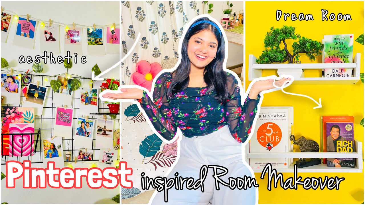 Giving my Indian Room a *pinterest inspired * makeover | Aesthetic Room🪞🌸 *deep cleaning *