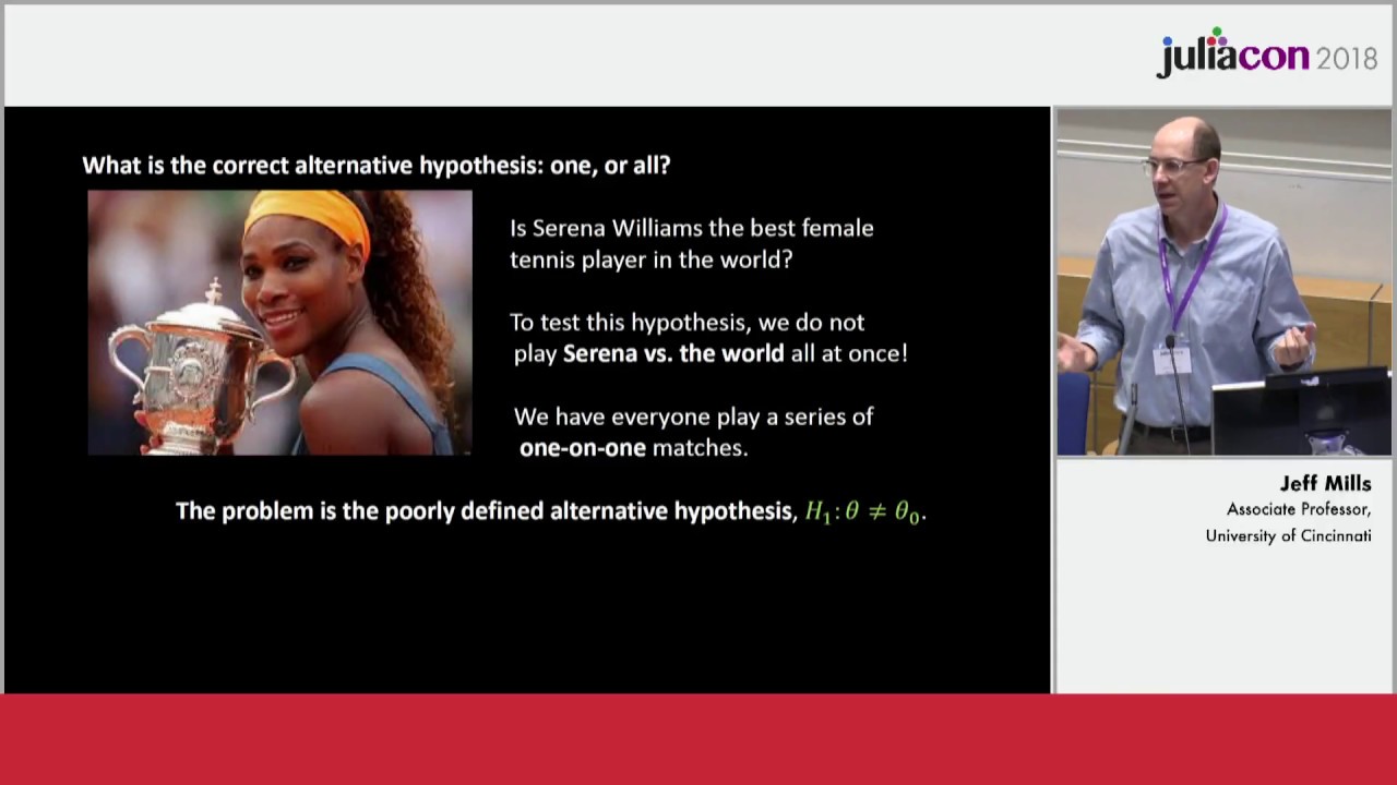 BayesTesting.jl: Bayesian Hypothesis Testing Without tears | Jeff Mills | JuliaCon 2018