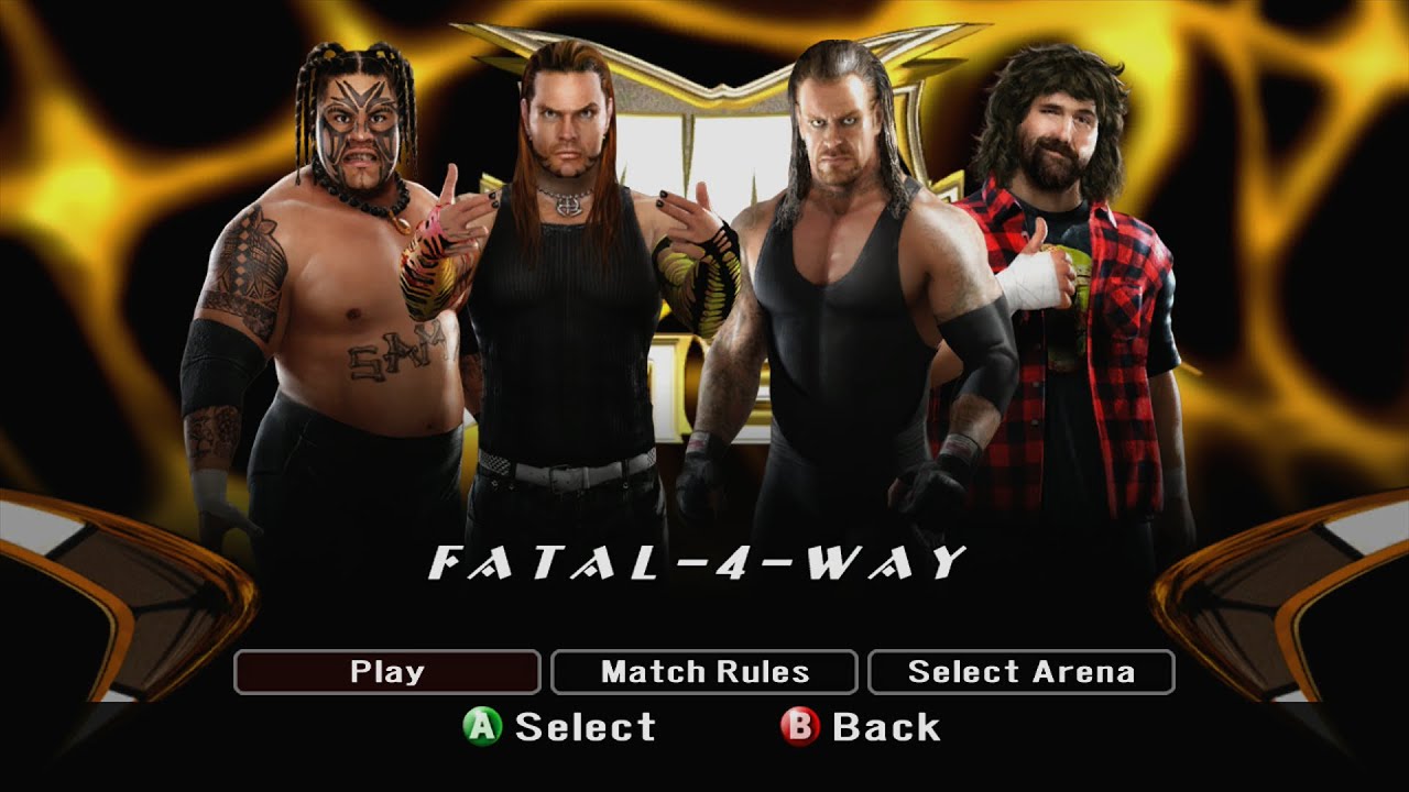WWE SmackDown vs. Raw 2008 | Jeff Hardy vs. Umaga vs. Undertaker vs. Mick Foley